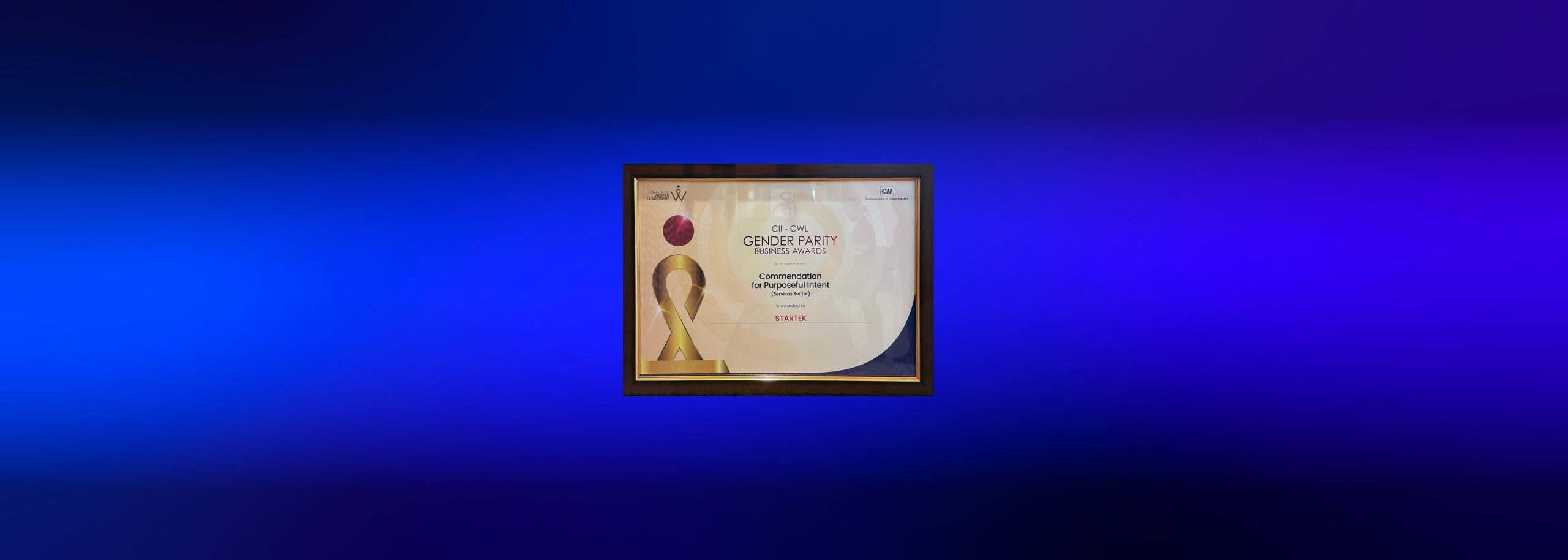 Startek® wins CII-CWL Award for Gender Parity in Business